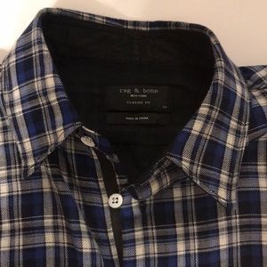 Rag & Bone long sleeve plaid shirt classic fit